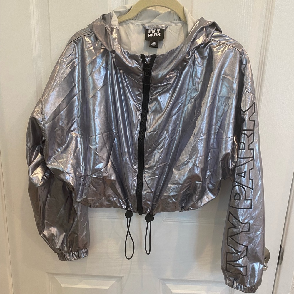 Ivy Park metallic crop jacket